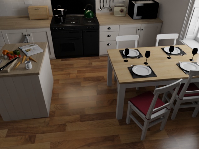 Input RGB image for the selected scene
